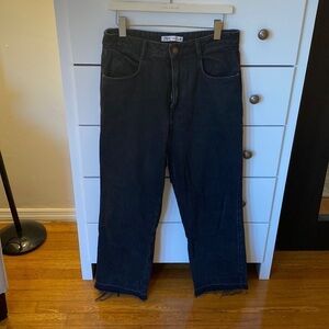 Zara High Rise Black Denim, size 10